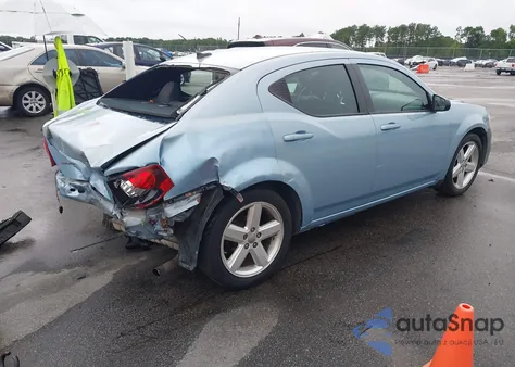 2013 Dodge Avenger Se из США, поврежденный, VIN 1C3CDZAB2DN644358